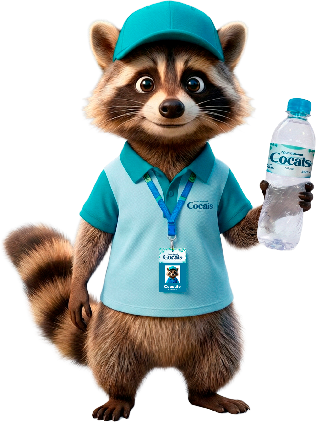 Cocalito, o mascote guaxinim da Cocais